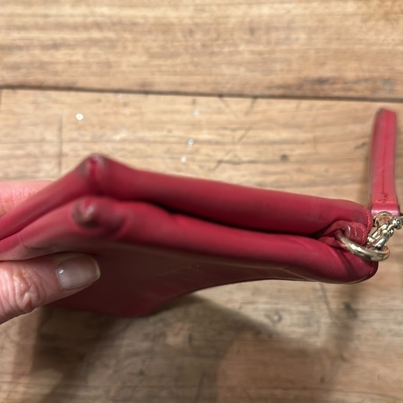 Vintage Coach Red Leather Wristlet – Genuine Leather, 6.5" x 4" – Preppy Classic - Picture 7 of 12